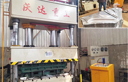 500噸電動(dong)三輪車擋風(feng)闆沖壓成型(xing)液壓機視頻(pin)