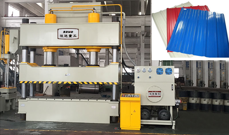 不鏽鋼(gang)雨搭防雨(yu)棚成型液(yè)壓機