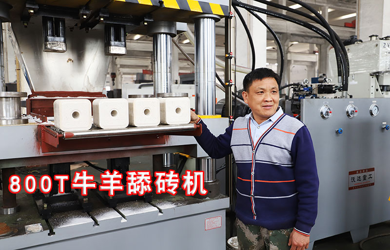 800噸粉末(mo)成型牛羊(yang)舔磚鹽磚(zhuān)機