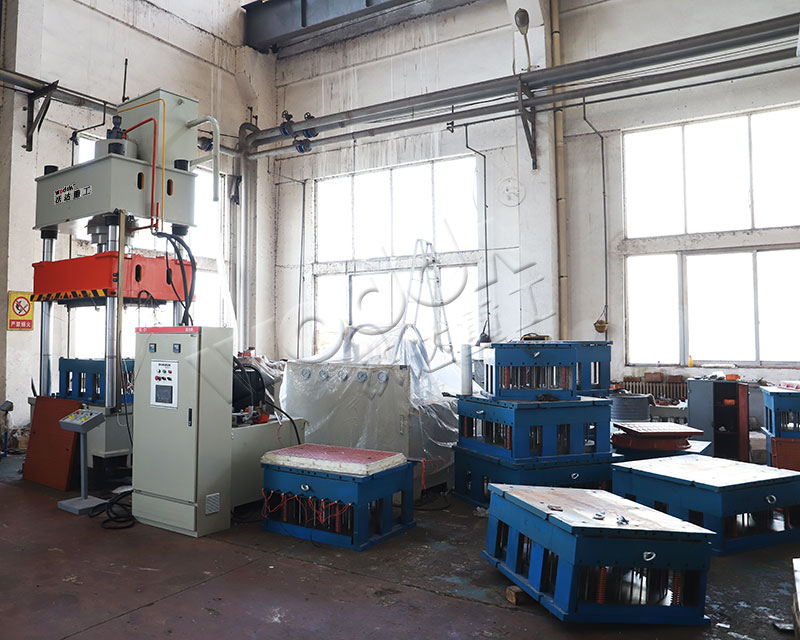 無機複合電纜溝蓋闆成型液壓機